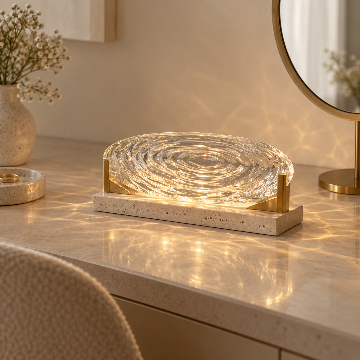 Ripple Glass Mood Lamp