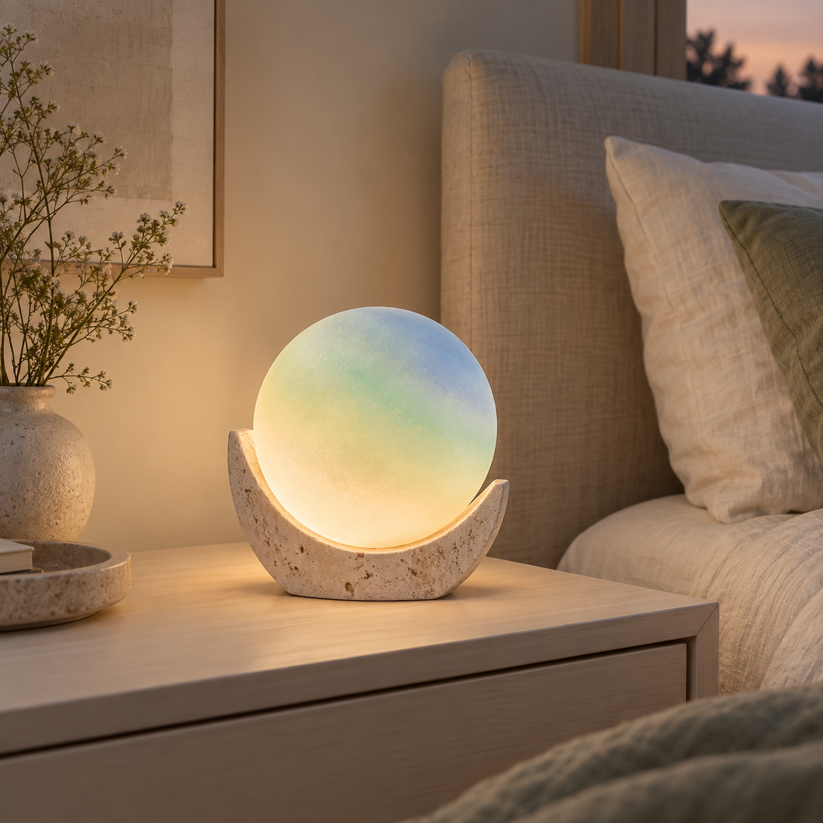 Moonstone Orb Accent Lamp