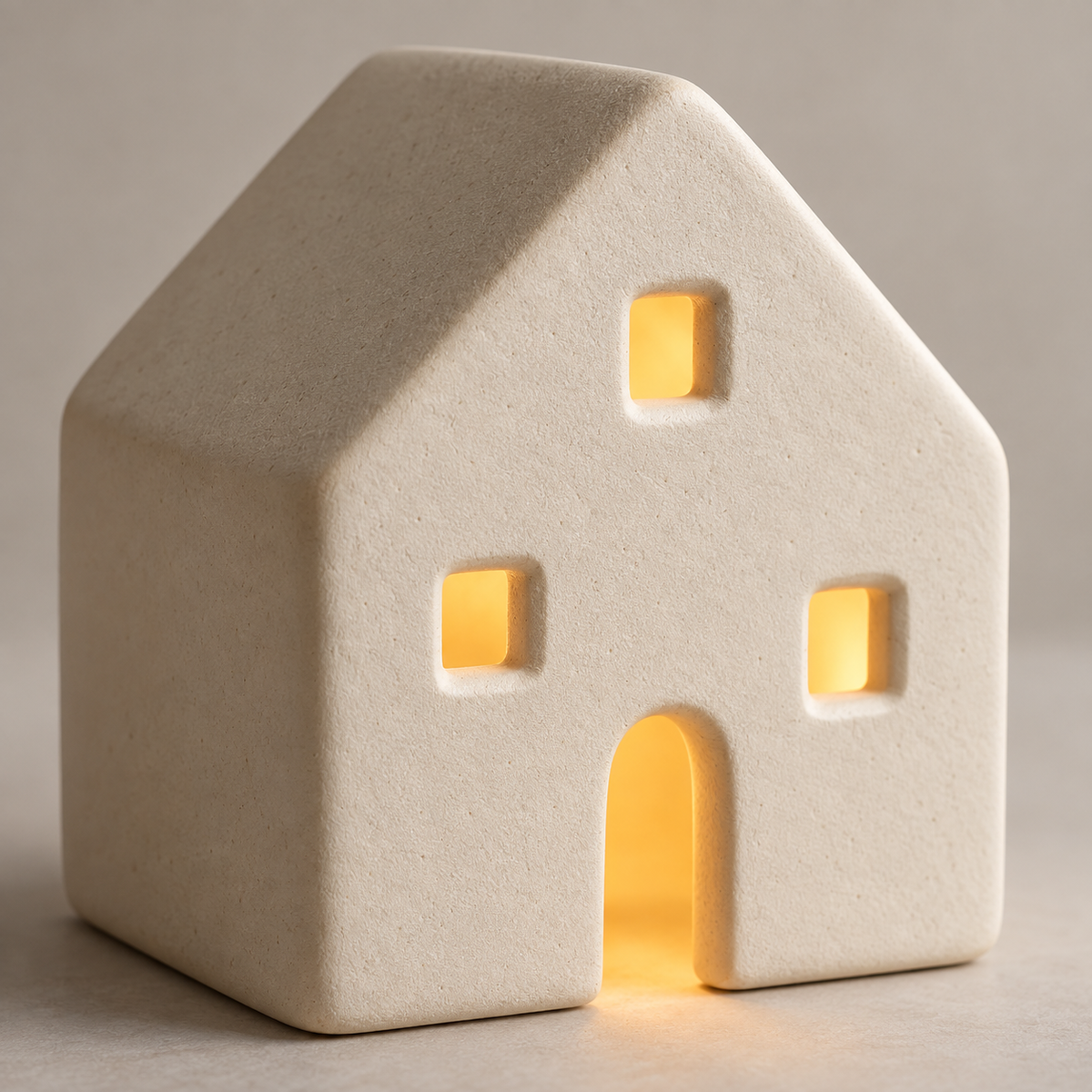 Ceramic Cottage Night Light