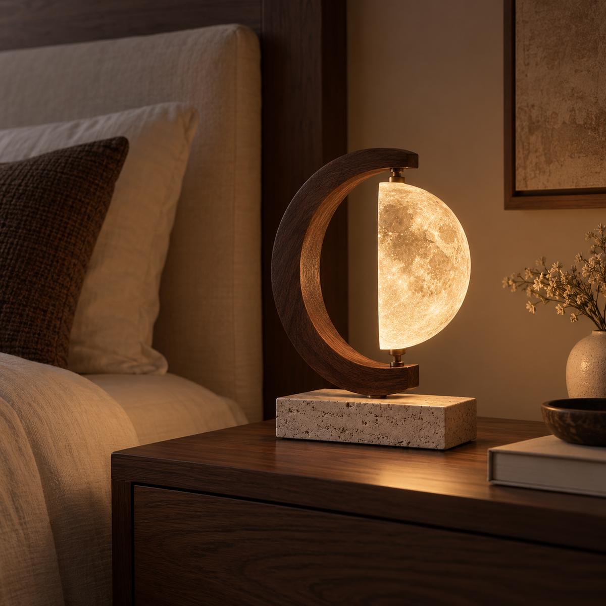Crescent Moon Table Lamp