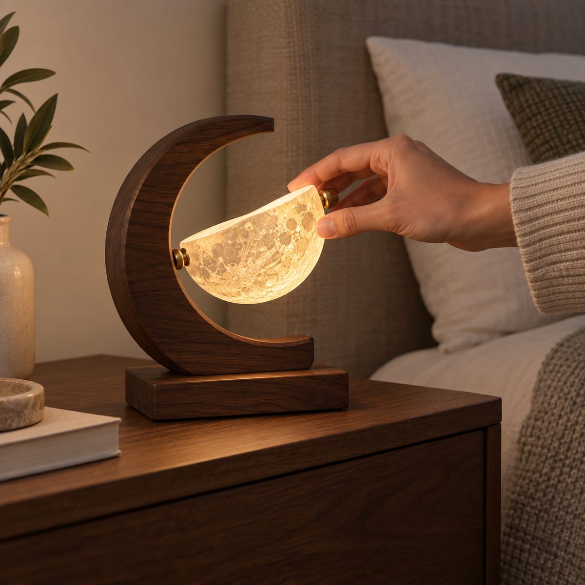 Crescent Moon Table Lamp