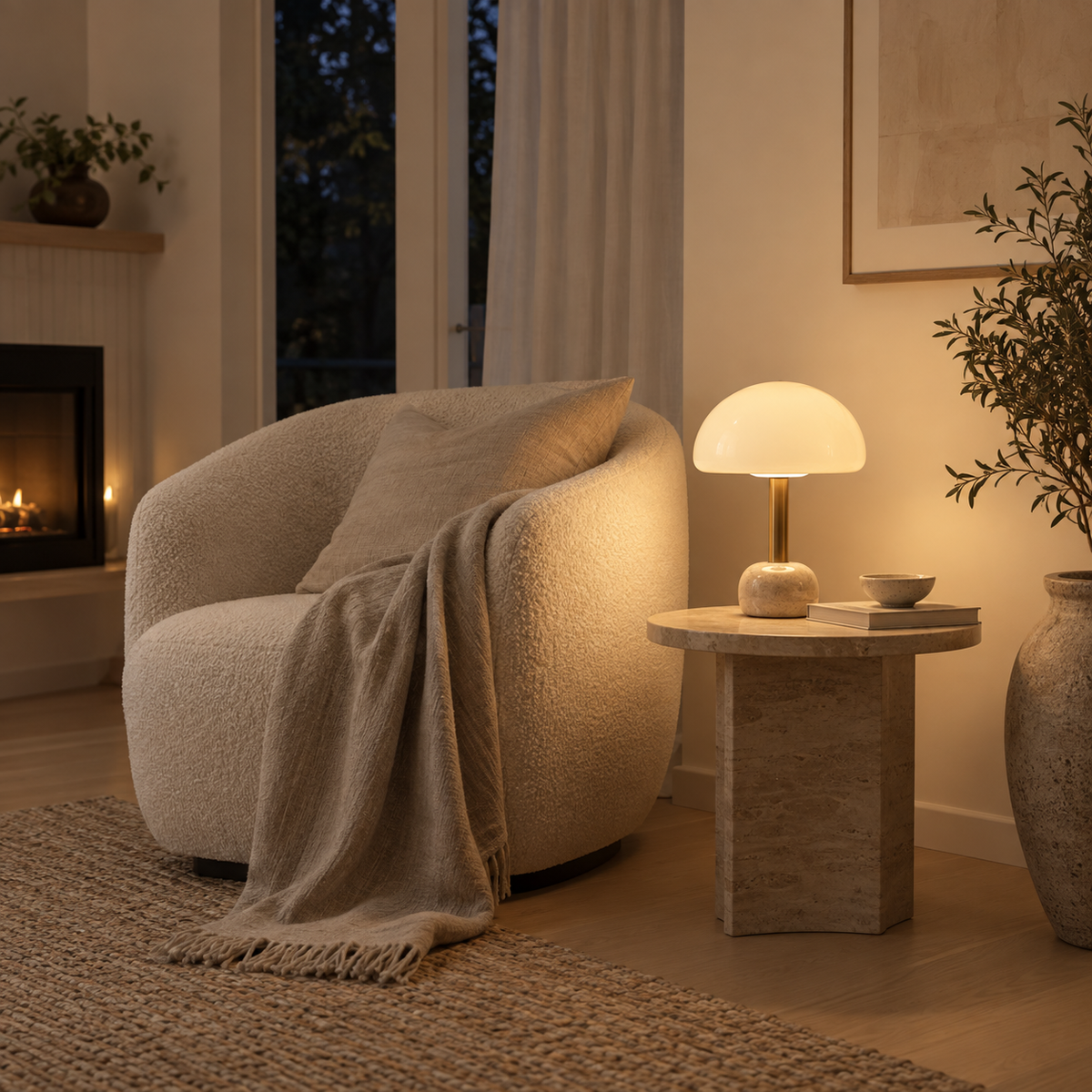 Mushroom Glow Table Lamp