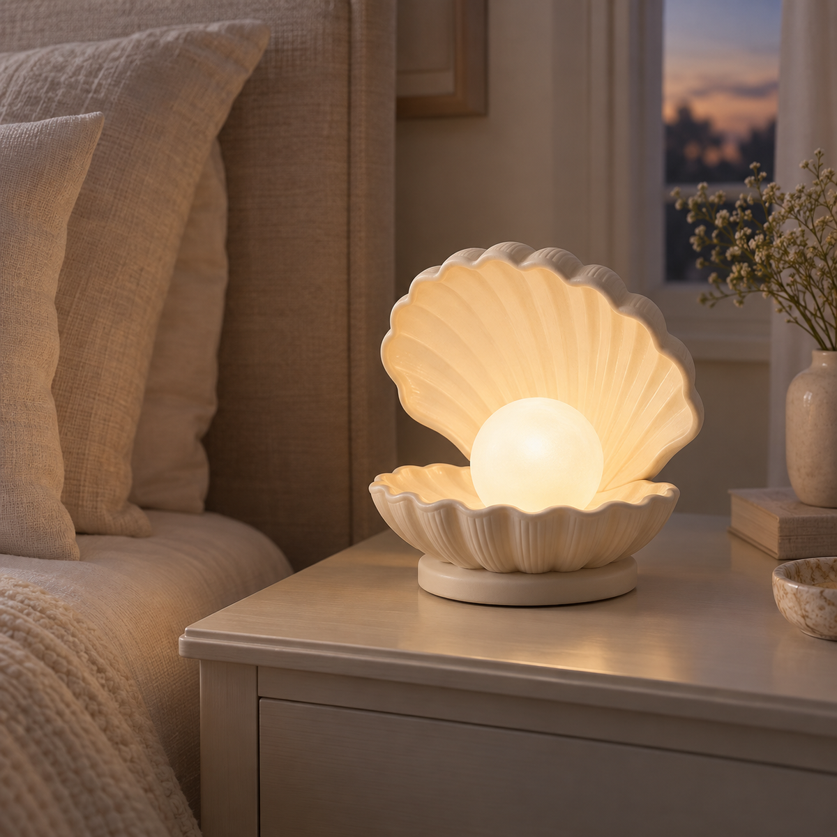 Pearl Shell Accent Lamp