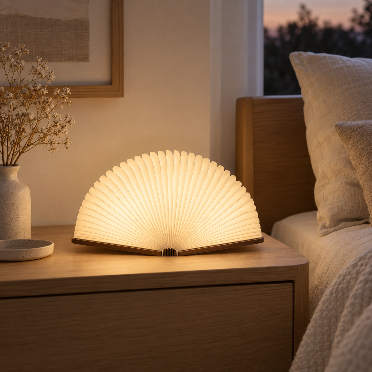Folded Fan Book Lamp