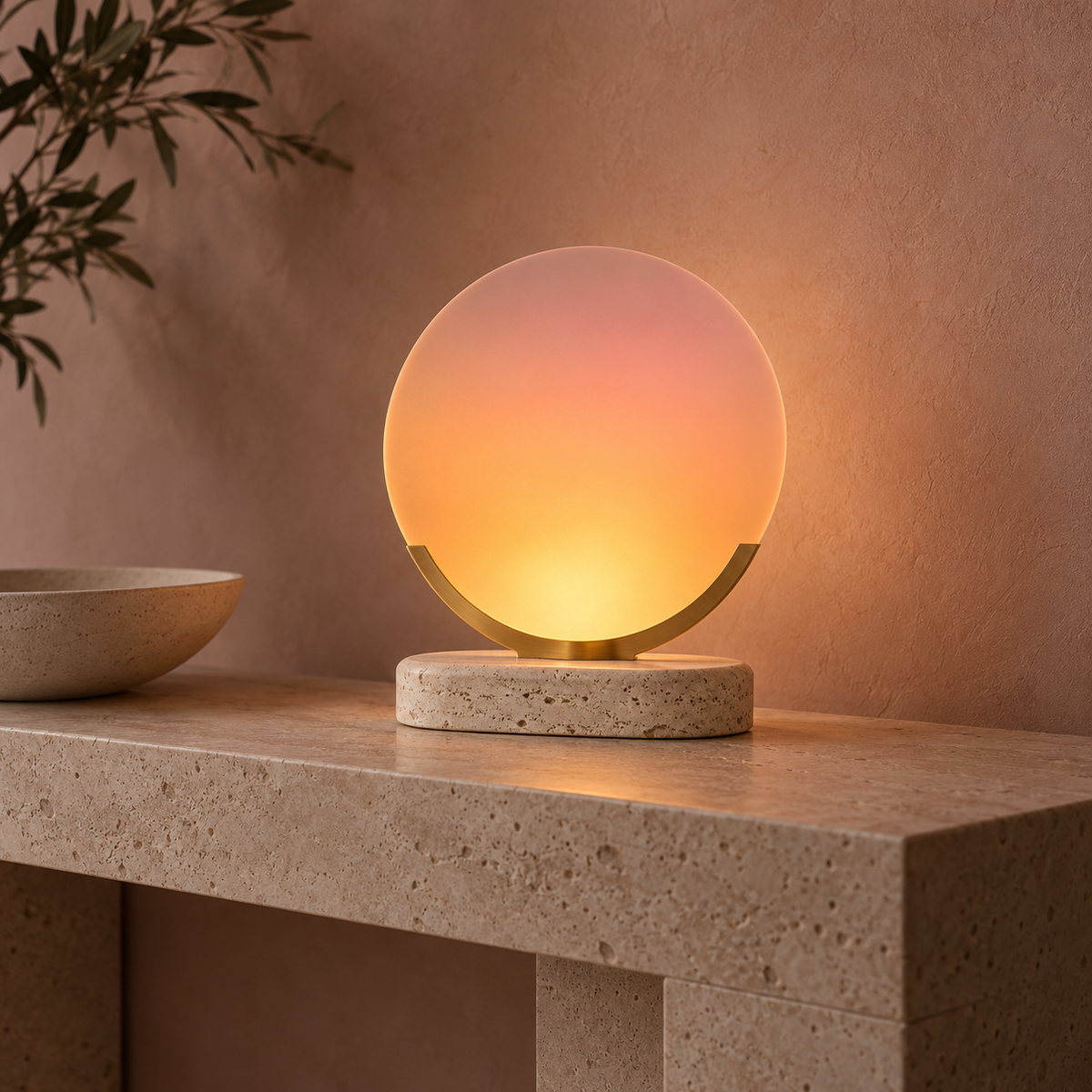 Sunset Glow Orb Table Lamp