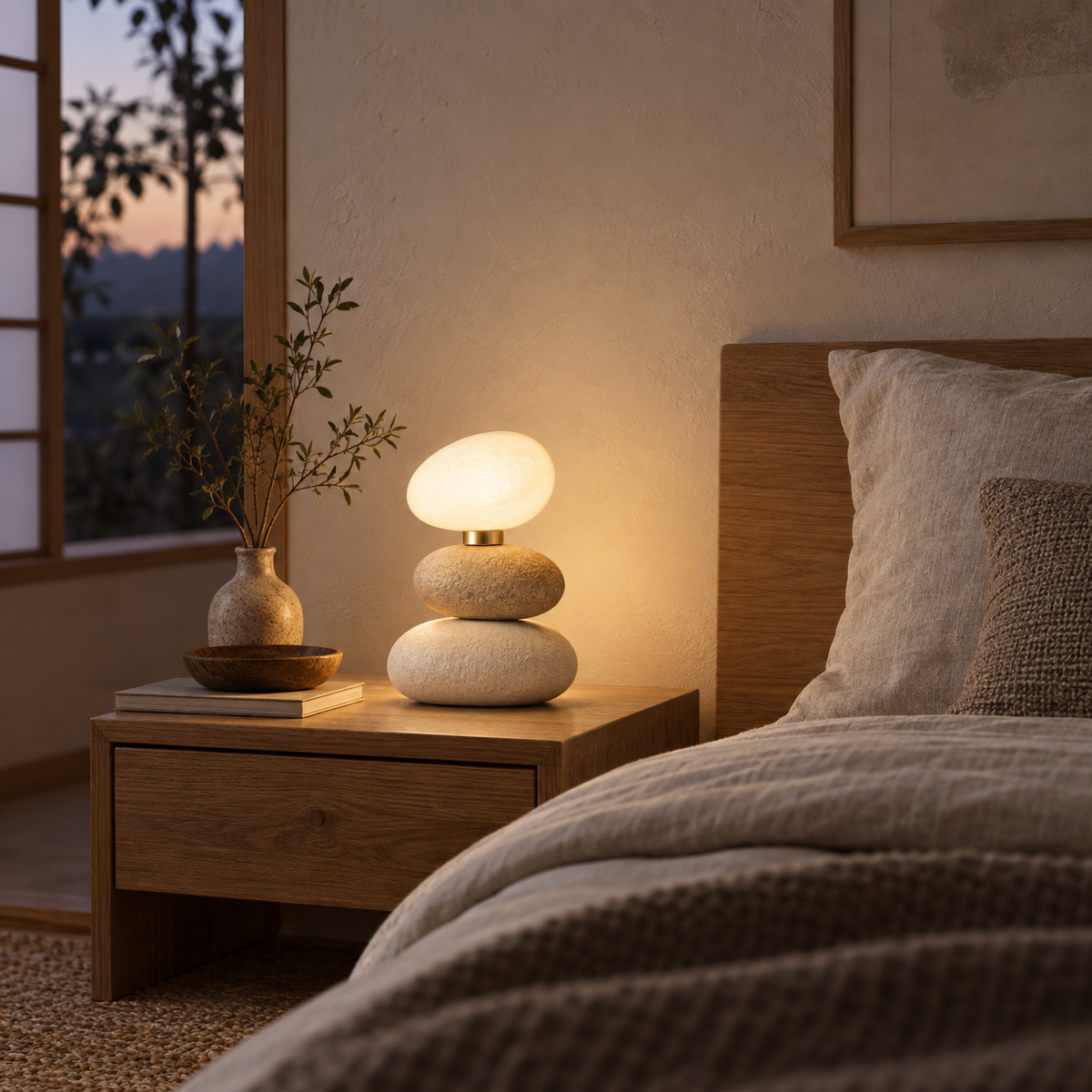 Pebble Stack Glow Lamp