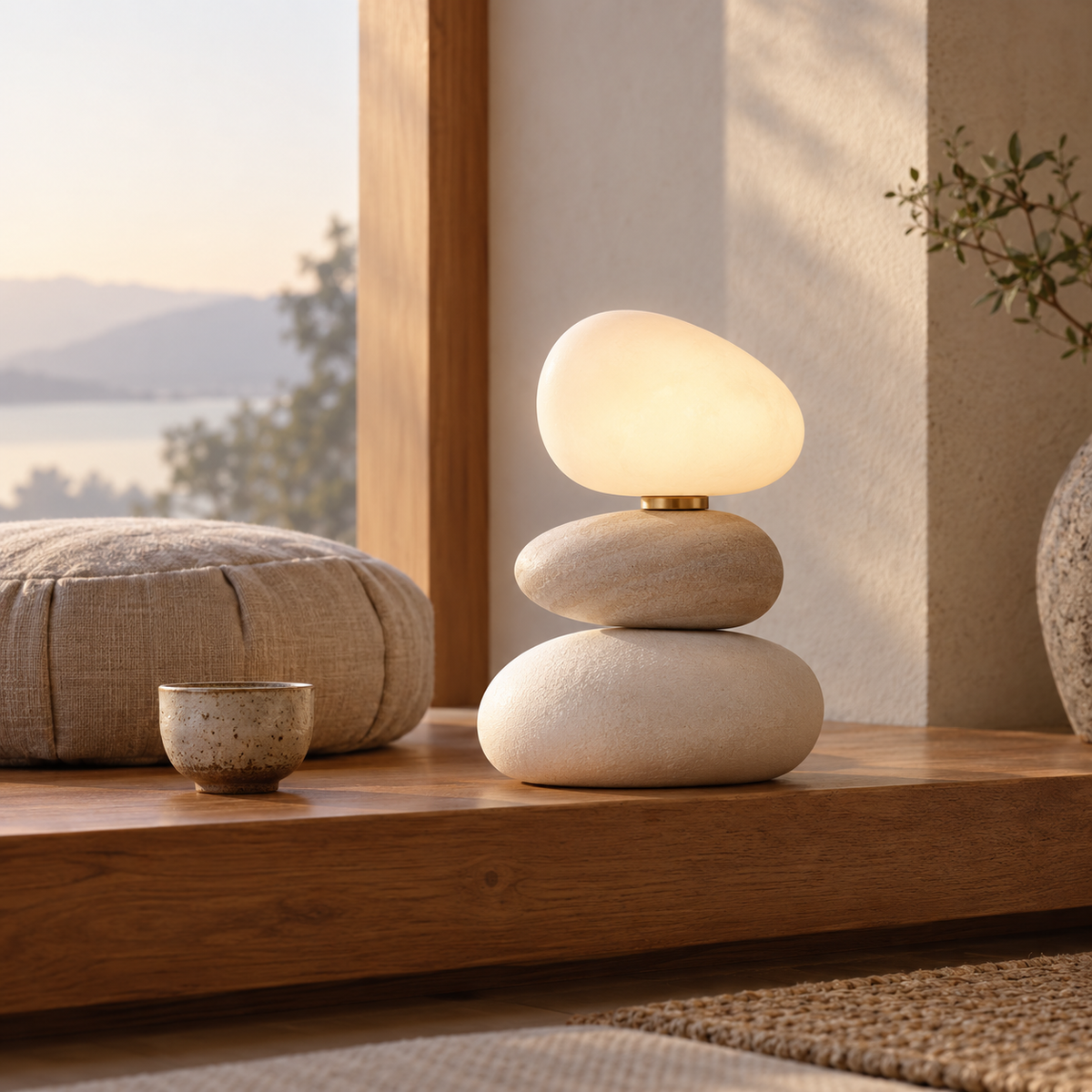 Pebble Stack Glow Lamp
